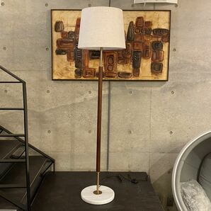 Floor lamp marble×walnut 025(検,ミッドセンチュリー,イームズ,ビンテージ,50's,60's,北欧,ウッドランプ,ACME,flosの画像2