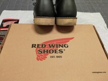 レッドウイング REDWING 8165 プレーントゥ黒レザー　6インチ（25.5cm）インナーソール付き_画像9