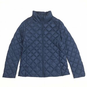 ●UNIQLO ユニクロ キルトステッチ ウルトラライトダウン ジャケット XL 濃紺 ネイビー ゆったり 大きいサイズ 2L LL レディース 女性用