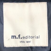 ◆m.f.editorial エムエフエディトリアル 定価24,829円 ボリュームカラー ダウンコート M 濃紺 ネイビー Aライン 国内正規品 レディース_画像3