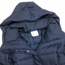 ◆m.f.editorial エムエフエディトリアル 定価24,829円 ボリュームカラー ダウンコート M 濃紺 ネイビー Aライン 国内正規品 レディース_画像5