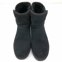 ●UGG アグ 定価26,900円 1012497 クリスティン ショート ムートンブーツ US7(24cm) 黒 ブラック ウェッジソール KRISTIN レディース_画像2