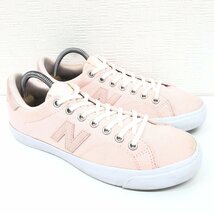 ●New Balance ニューバランス AM210TAP キャンバス ローカット スニーカー 24cm ピンク FRESH FOAMインソール レディース 女性用 婦人_画像3