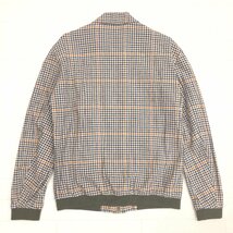 ●ZARA ザラ ギンガムチェック リングジップ ジャケット 40(JP:L相当) ベージュ系 長袖 ブルゾン 国内正規品 メンズ 紳士_画像2