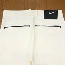 NIKE GOLF ナイキゴルフ DRI-FIT ロゴワッペン ゴルフパンツ 31 w80 白系 オフホワイト スラックス 国内正規品 メンズ 紳士_画像7