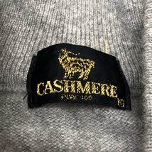 ●Cashmere《繊維の宝石》カシミヤ100% ハイネック ニット セーター S グレー 長袖 カシミア 日本製 国内正規品 メンズ 紳士_画像3