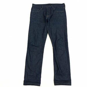 UNIQLO JEANS ユニクロ セルビッジ ストレッチ デニム パンツ 32 w82 濃紺 インディゴ 赤耳 国内正規品 メンズ 紳士