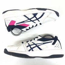 ●ASICS アシックス コートスライドOC オムニ・クレーコート兼用 テニスシューズ 23cm 白×紺 ホワイト ネイビー 部活 レディース 女性用_画像7