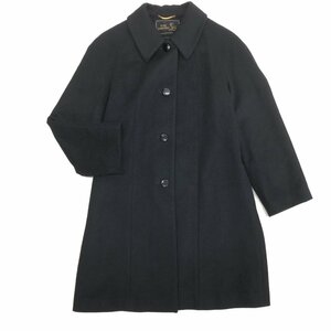 ◆Pure Cashmere 高級カシミヤ100% コート 7(S) 黒 ブラック ウールコート カシミア 日本製 東京スタイル 国内正規品 レディース 女性用