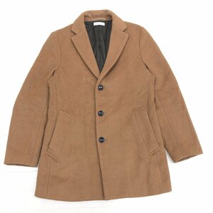 ◆B&Y UNITED ARROWS ユナイテッドアローズ 定価26,400円 WEB限定 ダブルフェイス メルトン ショート チェスターコート M キャメル メンズ