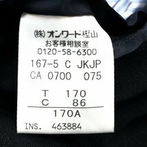●美品 J.PRESS Jプレス 銀ボタン ブレザージャケット 170A(M相当) 黒 ブラック 国内正規品 メンズ 紳士_画像8