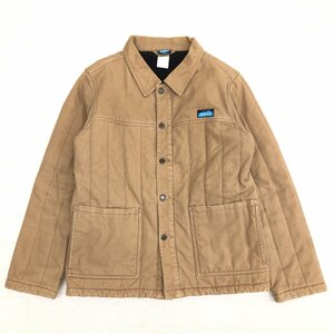 ◆KAVU カブー ダック生地 裏地フリース カバーオール M ベージュ ブルゾン ジャケット アウトドア 国内正規品 メンズ 紳士