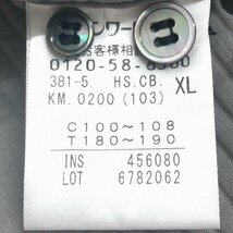 美品 CK Calvin Klein カルバンクライン ストライプ シャツ XL グレー 半袖 2L LL 特大 大きいサイズ 国内正規品 メンズ 紳士_画像6