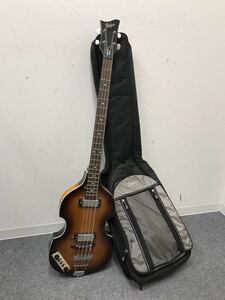 【a1】 Hofner B-bass ホフナー　ヘフナー エレキベース　バイオリンベース　左利き　レフティ　JUNK y3082 1109-15