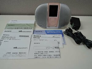 SONY ソニー Walkman ウォークマン 16GB NW-S755 ホワイト ACアダプタ/ドックスピーカー(SRS-NWGT015)付属 通電確認済/中古品