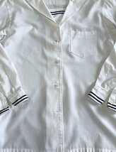 岡山[就実高等学校]女子制服 長袖ブラウス サイズ不明 モリハナエ 中古品 2_画像3