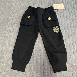 新品JENNI金ボタンスウェットカーゴパンツ100 スポーツ ウエストゴム スウェットパンツ 子供服 女の子 キッズ スラックス