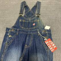 新品JUNKSTOREジャンクストア　デニムオーバーオール130 男女4390円　デニムパンツ_画像3