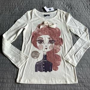 新品GAPスパンコール女の子キラキラ長袖Tシャツ・ロンT130 定価3900円　子供服 トップス カットソー　キッズ