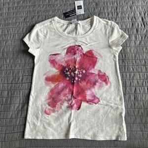 新品GAP グラデーション・スパンコールフラワー半袖Tシャツ110 2900円　女の子子供服キッズ