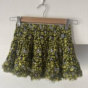 新品クチクーシフォン花柄ボリュームチュチュフレアスカート 110 2940円 チュール 子供服