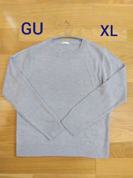 【XL】GU クルーネックやわらかセーター