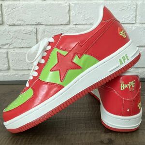 ★未使用品★ BAPESTA エナメル スニーカー 26.5cm マイロ milo a bathing ape BAPE STA shoes sneakers エイプ ベイプ ベイプスタ i98