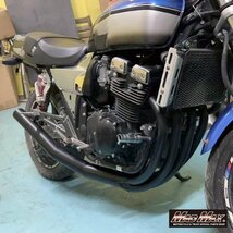 ブラックフライデー■大特価1円～ SUZUKI スズキ GSX400インパルス(GK79A)用 ショート管マフラー ブラック/ワンピース 修理 補修 集合管_画像5