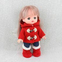 メルちゃん ソランちゃん服 ダッフルコート冬服 可愛いブーツ付き　3点セット　レッド_画像3