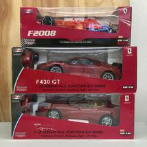 MJX RC Ferrari 1/10 ラジコンカー 3台 セット F430GT カルフォルニア F2008 動作未確認 ジャンク品 フェラーリ _画像1