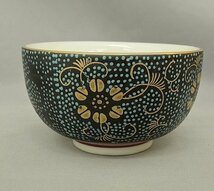 九谷焼 10客茶器 圓山 九谷 茶器 急須 茶碗 湯冷まし 青粒 共箱　圓山作　KUTANI WARE made in Japan 未使用　現代九谷_画像4