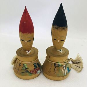 木工　工芸品　日光　中禅寺　置物　インテリア　オブジェ　郷土玩具 日本人形