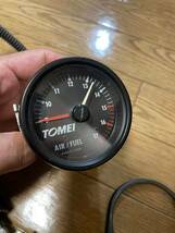 TOMEI 空燃比計 A/F計 アナログ AIR/FUEL METER センサー付き 東名パワード メーター 空燃比計 AF計 φ60_画像3