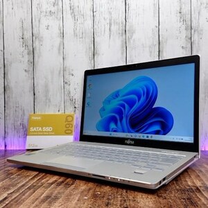 【動作確認済】美品 FUJITSU ノートPC LIFEBOOK SH75/T Windows11 新品 SSD 512GB Intel Corei7 5500U 2.40GHz-3.00GHz 13.3インチ 12GB 