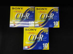 新品未開封品　SONY CD-R 10CDQ80DNS 3パック