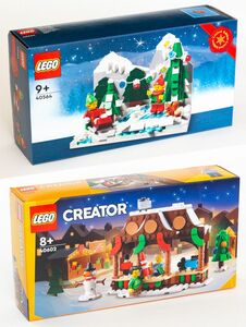 【新品】 レゴ LEGO 40564 40602 エルフとたのしい冬 + ウィンターマーケット　2点セット 【国内正規品】