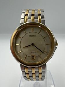 SEIKO / セイコー ドルチェ 5E39-5A00 /QZ ゴールド文字盤 腕時計 ウォッチ