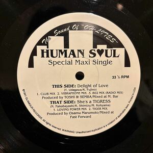 HUMAN SOUL / DELIGHT OF LOVE ※JAPANESE MODERN SOUL (12inch)