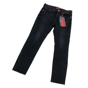 S156 日本製 未使用品 RED CARD レッドカード デニム 定価19000円 パンツ ジーンズ Gパン denim 綿 コットン レディース 25 ブラック 黒