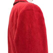 NB176 日本製 伊太利屋 イタリヤ テーラードジャケット デザイン ジャケット アウター 上着 羽織り 長袖 レッド 赤 レディース 9_画像5