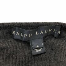 B338 RALPH LAUREN ラルフローレン ニット ワンピース ワンピ ロング スカート ウール ダークブラウン レディース L_画像8