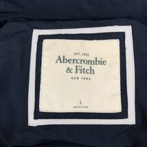 B341 Abercrombie & Fitch アバクロンビー＆フィッチ ダウンジャケット フード アウター 上着 羽織り 長袖 ネイビー 紺 レディース S_画像8