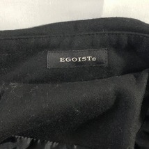 EGOIST エゴイスト 長袖 ひざ丈コート S～M 黒 中古_画像6