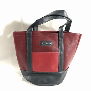 L.L.ビーンxLee 付録 美品 L.L.bean レザー調 トートバッグ 赤