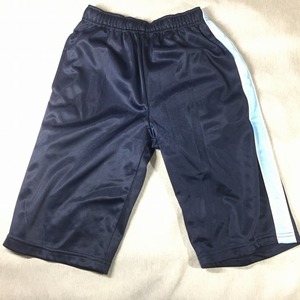 SAGRES training wear short pants 150 size navy blue a little beautiful goods used postage 185 jpy 