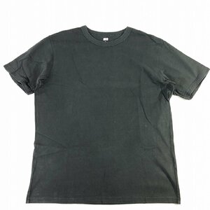 ユニクロ メンズ 半袖 無地 Uネック Tシャツ 黒 XL 中古 送料185円