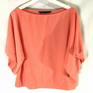  Zara ZARA lady's plain . minute sleeve cut and sewn pink XS beautiful goods postage 185 jpy 