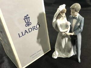 LLADRO リヤドロ 素敵 新婚 陶器人形 箱付 白 灰 超美品 G2
