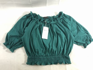  new goods To b. by agnes b Agnes B 5 minute sleeve frill gya The - tunic M green 