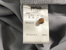 switch レディース 無地 フレンチ袖 カットソー 灰 M-L 美品 送料185円_画像5